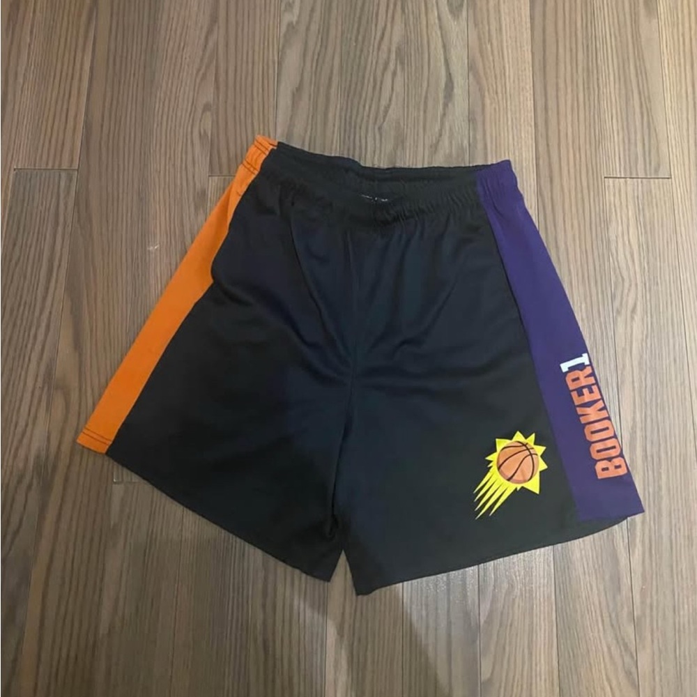 NBA Black, Orange, and Purple Men's Athletic Shorts